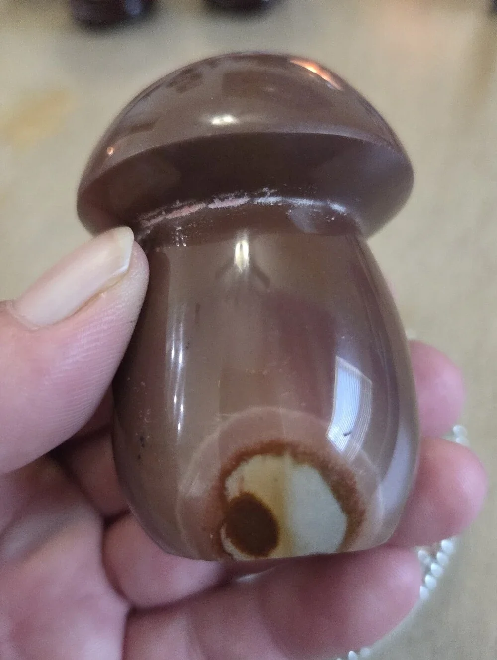 Natural Polychrome Ocean Jasper Crystal Carved Mushroom Tower #2